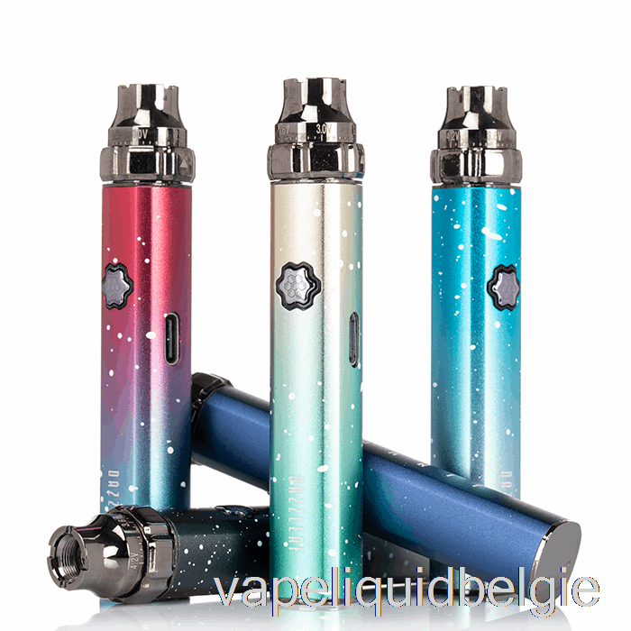 Vape Vloeistof Dazzleaf Squarii Top Twist 510 Batterij Paarse Splatter